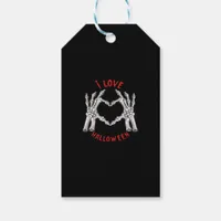 Halloween Skeletal Hands Heart Funny Saying  Gift Tags