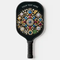 Colorful Jewelry Gems Precious Stones Gemstones Pickleball Paddle