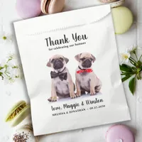Pet Wedding Thank You Personalized Photo Dog  Favor Bag