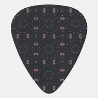 Stars And Unique Spaceship Pattern Guitar Pick