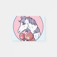 Boxing Unicorn Post-it Notes