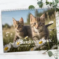 Personalized Cat Lovers Family Custom 2026 Photo Calendar