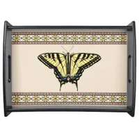 Southwestern Yellow Swallowtail Butterfly Serving Tray