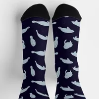 Manatees Cute Cartoon Socks