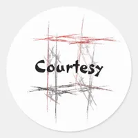 Martial Arts Courtesy Stickers