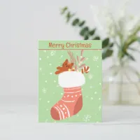 Stuffed Christmas Stocking Card