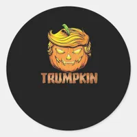 Trumpkin -  Halloween Pumpkin Classic Round Sticker