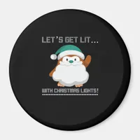 Let's Get Lit… With Christmas Lights! Christmas Cl Magnet