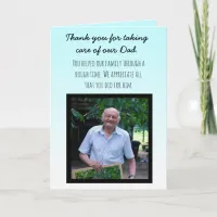 Thank you for taking care of our Dad Card