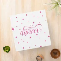 Cute Pink Starry Tiny Dancer 3 Ring Binder