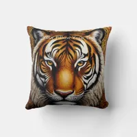 The Jungle's Flame Throw Pillow