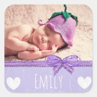 Personalized Name  Sticker with your baby's photo