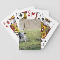 Resting Dairy Cow Poker Cards