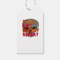 Funny Drink Eat Be Scary Halloween Design Creative Gift Tags