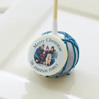 Personalized Photo Name Festive Merry Christmas Cake Pops