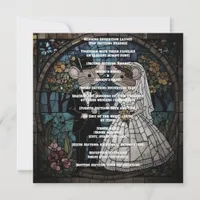 Cute Mouse Wedding Couple  Invitation