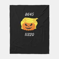 Halloween Trumpkin Design  Fleece Blanket