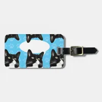 Triple Cute Custom Kitty Luggage Tag