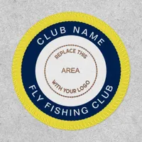 Fly Fishing Club Name Logo Fully Customisable Patch
