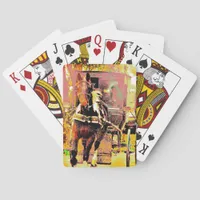 Pinto Amish Horse 8-Bit Art Poker Cards