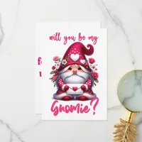 Will You Be My Gnomie - Valentine's Day Card