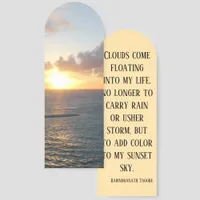 Aruba Scenic Sunset over the Caribbean Sea Quote Bookmarks