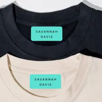 Turquoise name girl labels