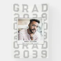 Simple Classic  Sport Grad Photo Senior Graduation Banner