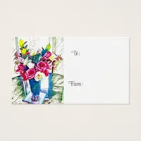 Floral Gift Enclosure Tag