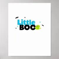 Little Boo Funny Retro Poster