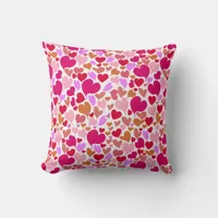 Love Hearts Everywhere Throw Pillow