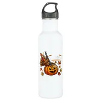 F-Caw-F Funny For Men Women Thanksgiving-Christmas Stainless Steel Water Bottle