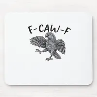 F-Caw-F Classic Minimal Clean Mouse Pad