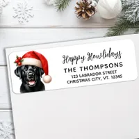 Dog Labrador Retriever Christmas Return Address Label