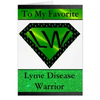 Lyme Disease Warrior Superhero Support Card