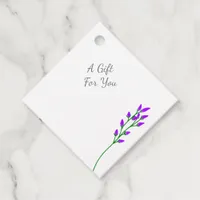 Simple Minimalist Wildflower Boho Chic Favor Tags