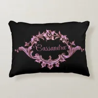 Vintage Victorian Romantic Steampunk Personalized  Accent Pillow