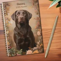 Chocolate Labrador Retriever Portrait Personal Planner