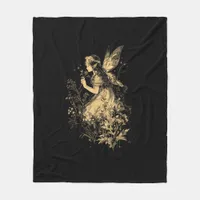 Fairy Grunge Goblincore Cottagecore Fairycore Whim Fleece Blanket