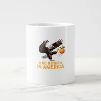 No Kings In America We The People Political Retro  Giant Coffee Mug