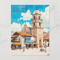 Cusco Peru Travel Postcard