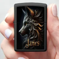 James Wolf's Golden Mane Zippo Lighter