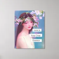 Love is Your True Essence | Fairy Like Angelic  Canvas Print