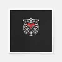 Skeleton Hands Holding Heart Halloween Costume Fun Napkins