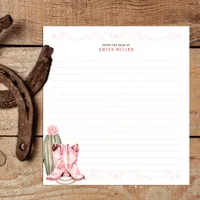 Pink Cowgirl Books for Baby Insert Card Notepad