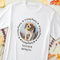 Pet Dog Memorial Loving Memory Personalized Photo T-Shirt