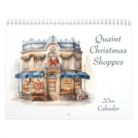 Quaint Christmas Shoppes Calendar