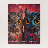 Love Heart Owl  Jigsaw Puzzle