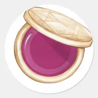 Glam Fashion Show Classic Round Sticker