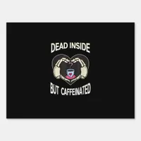 But Caffeinated Coffee Skeleton Hands Heart Sign